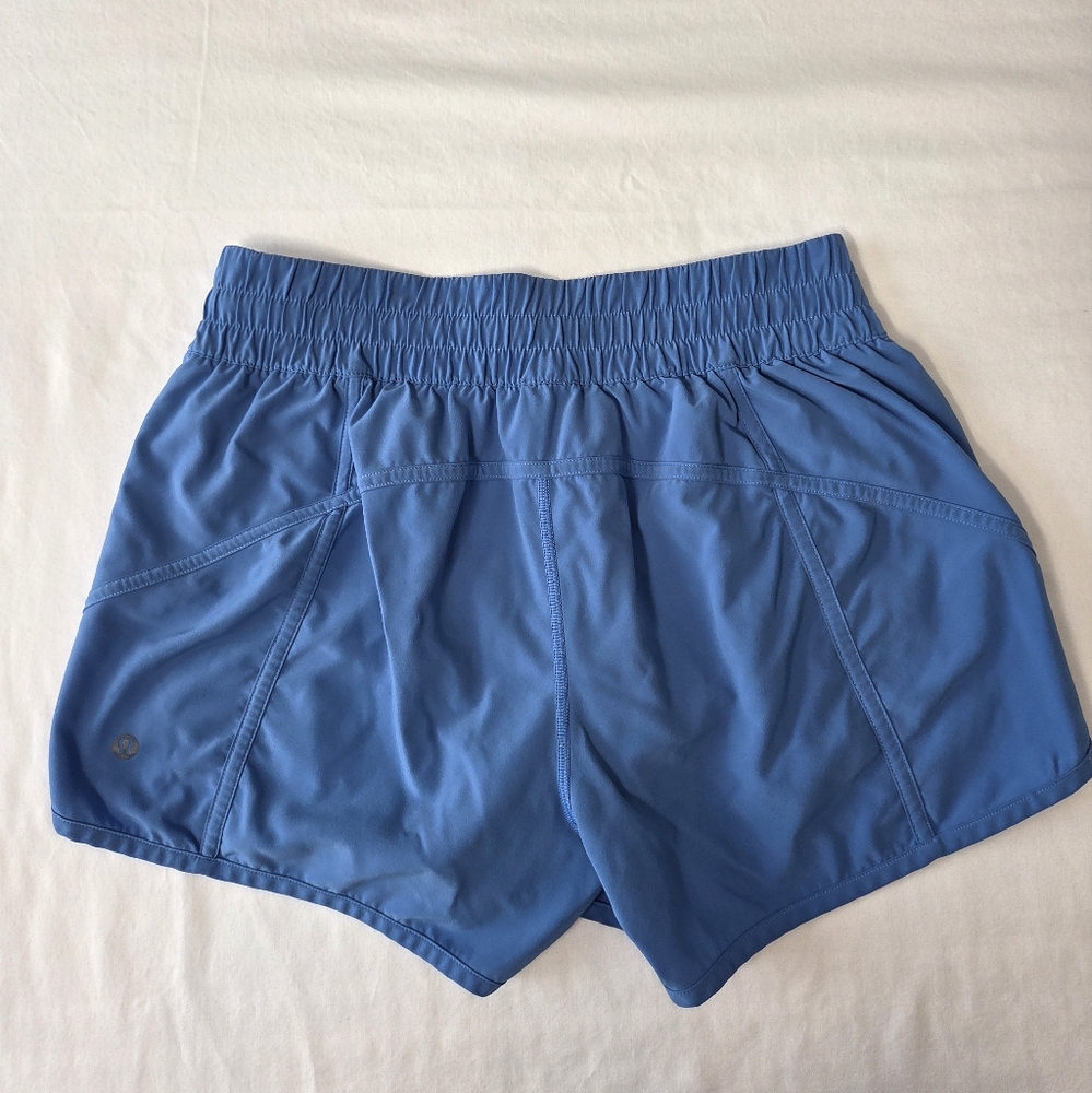Lululemon Tracker Low Rise 4" Blue Nile Size 10 - Picture 4 of 6
